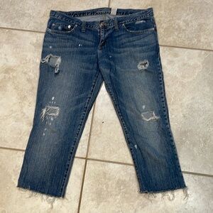 Vintage Marc Jacobs Low Rise Destroyed Crop Jeans 4